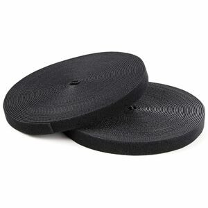 Startech Hook-And-Loop Cable Management Tie 100 Ft. Bulk Roll Black Cut-To-Size HKLP100