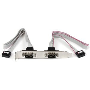 Startech 2 Port 16In Db9 Serial Port Bracket To 10 Pin Header Serial/Idc for Mot PLATE9M2P16
