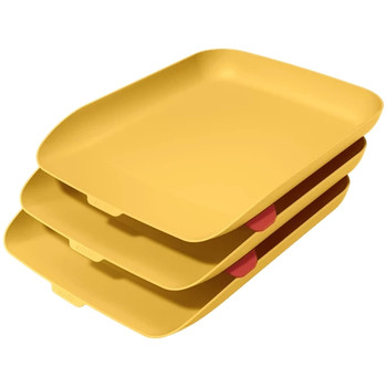 Leitz Cosy Letter Tray Set of 3 Warm Yellow 53582019 53582019