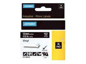 Dymo 1805435 12mm White on Black 1805435