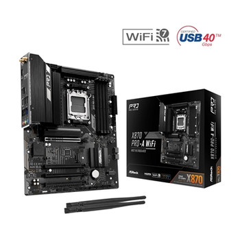 Asrock X870 PRO-A WIFI Amd Am5 Socket Motherboard 4 X Ddr5 Dimm Slots 1 X M.2 So X870 PRO-A WIFI