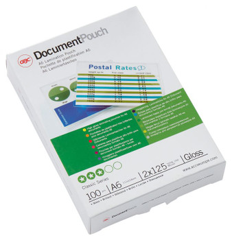 GBC 3740442 A6 Gloss Document Pouch 125 micron 100Pk 3740442