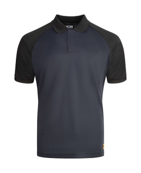 Jcb Workwear Unisex Classic Collar Polo Shirt Navy / Black Size S JCB016NBLS