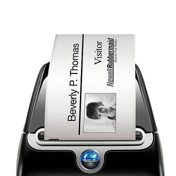 Dymo 11356 41mm x 89mm Name Badge Labels Black on White 11356