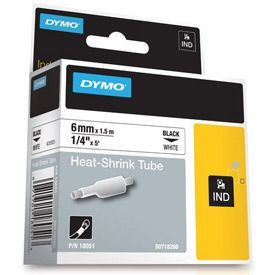 Dymo 18051 6mm White Sleeve 18051