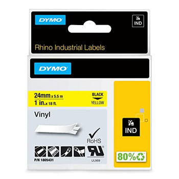 Dymo 1805431 24mm Black on Yellow 1805431