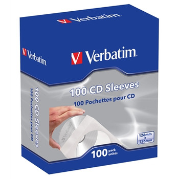 Verbatim 49976 Cd Paper Sleeves 100-Pack 49976