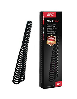GBC 388019E 8mm Black Clickbind Rings 388019E