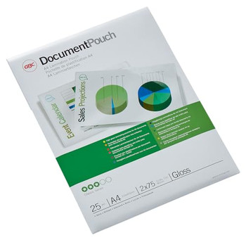 GBC 3740489 A4 Gloss Document Pouch 75 micron 25Pk 3740489