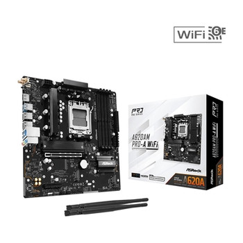 Asrock A620AM PRO-A WIFI Amd Socket Am5 Motherboard 4 X Ddr5 Dimm Slots 1 X M.2 A620AM PRO-A WIFI