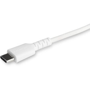 Startech 3 Foot/1M Durable White Usb-C To Lightning Cable Rugged Heavy Duty Char RUSBCLTMM1MW