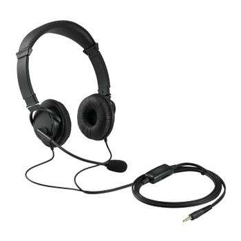 Kensington K33597WW 3.5mm jack Classic Stereo Headset with Mic and Volume Contro K33597WW