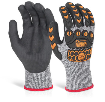 Beeswift Glovezilla Nitrile m Coated Gloves Grey Size XXL GZ04GYXXL