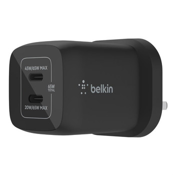 65W PD PPS DUAL USB-C CHARGER BLK WCH013MYBK