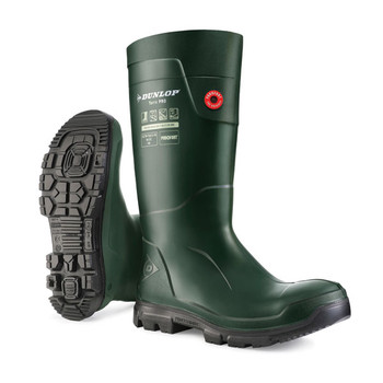 Purofort Terrapro Full Safety Wellingtons Green Size 4 LJ2KL0104