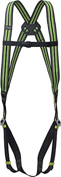 1 Point Safety Harness Black/Green HSFA10102