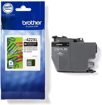 Brother LC422XLBK 3000 Page High Yield Black Ink Cartridge LC422XLBK