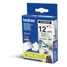 Brother TZEFX231 Black on White TZEFX231
