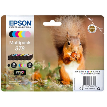 Epson Squirrel Multipack 6-colours 378 Claria Photo HD Ink C13T37884010