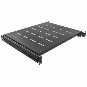 Intellinet 1U Rack-Mountable Rack Shelf for Rack Cabinet Jet Black 19" Sliding S 712620
