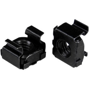 Startech M6 Cage Nuts 50 Pack Black M6 Mounting Cage Nuts for Server Rack & Cabi CABCAGENUT6B