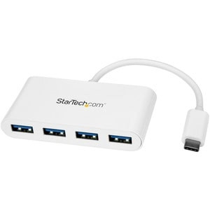 Startech 4 Port Usb C Hub With 4X Usb-A Usb 3.0 Superspeed 5Gbps Usb Bus Powered HB30C4ABW