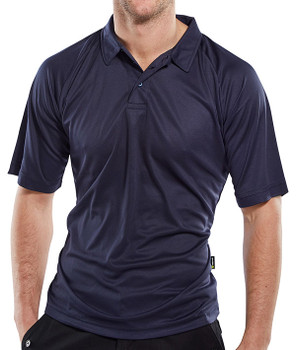 Beeswift B-Cool Performance Polo Shirt Navy Blue Size 4XL BCPKSN4XL