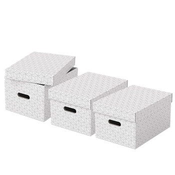Esselte Home Storage Box Medium Pack of 3 628282 628282
