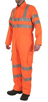 Beeswift Hi-Vis Railspec Coverall Orange Size 46 RSC46