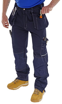 Beeswift Shawbury Multi Purpose Trousers Navy Blue Size 36 SMPTN36