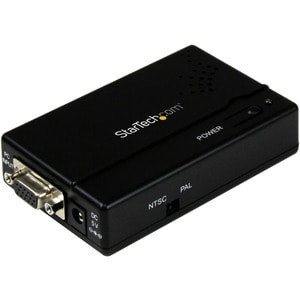 Startech High Resolution Vga To Composite Rca Or S-Video Converter Pc To Tv Vga VGA2VID