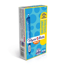 Paper Mate S0959920 Inkjoy 300 Retractable Pen Medium Tip Blue Box of 12 S0959920