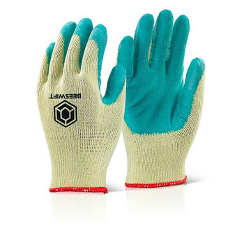 Beeswift Economy Multip Purpose Grip Gloves Green Size M EC8NGM