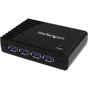 Startech 4 Port Black Superspeed Usb 3.0 Hub Add Four External Superspeed Usb 3. ST4300USB3GB