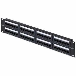 Startech 48-Port 2U Rackmount Cat6 Patch Panel Rj45 Utp 110 Punch-Down Cat 6 Eth CPANEL48