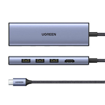 Ugreen 20956A interface hub USB Type-C 5000 Mbit/s Silver 20956A