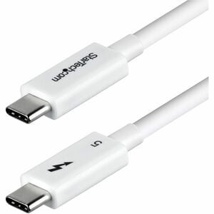 Startech 3Ft 1M Thunderbolt 5 Cable 80Gbps/120Gbps 240W Pd 8K 60Hz Certified Thu TBLT5MM1M240WWH