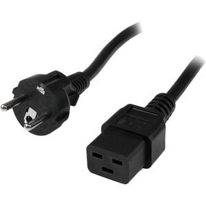 Startech 2M Computer Power Cord Scho Cee7 To Iec 320 C19 2M 6.5Ft 16Awg 1.5Mm2 PXTEUC192M
