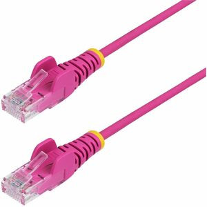 Startech 1M Pink Slim Cat6 Ethernet Cable Snagless Rj45 Utp Lszh 28Awg Pure Bare N6PAT100CMPKS