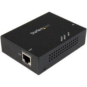 Startech 1 Port Gigabit Poe+ Extender 802.3At And 802.3Af 100 M 330 Ft Power Ove POEEXT1GAT