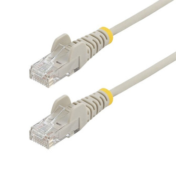 StarTech.com 5m Gray Slim CAT6 Ethernet Cable Snagless 100W PoE UTP LSZH 28AWG P N6PAT5MGRS