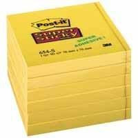 Post-It 654-S6 Super Stick Ultra Yellow 654-S6