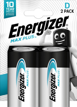 Energizer E302306600 Max Plus Single-Use Battery D E302306600