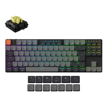 Keychron K1 keyboard Universal USB + Bluetooth QWERTY  English Grey K1X-H4-UK