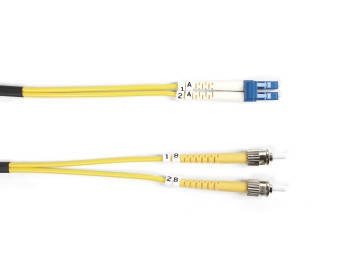 Black Box EFE082-015M OS1 LC-ST DUPLEX YELLOW 15M EFE082-015M