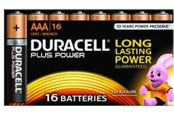 Duracell MN2400B16 Plus 100 Single-Use Battery MN2400B16