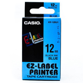 Casio XR-12BU1 Label-Making Tape Black On XR-12BU1
