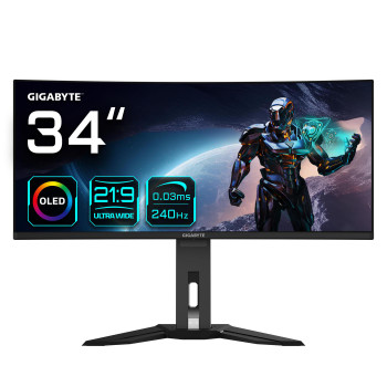 Gigabyte MO34WQC2 EK Mo34Wqc2 34" Oled Wqhd Curved MO34WQC2 EK