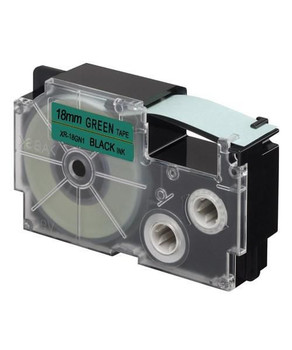 Casio XR-18GN1 Label-Making Tape Black On XR-18GN1