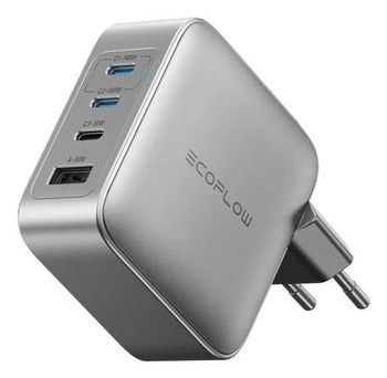 EcoFlow EFA-140W-GAN-CHARGER-EU Rapid Pro Universal Silver Ac EFA-140W-GAN-CHARGER-EU